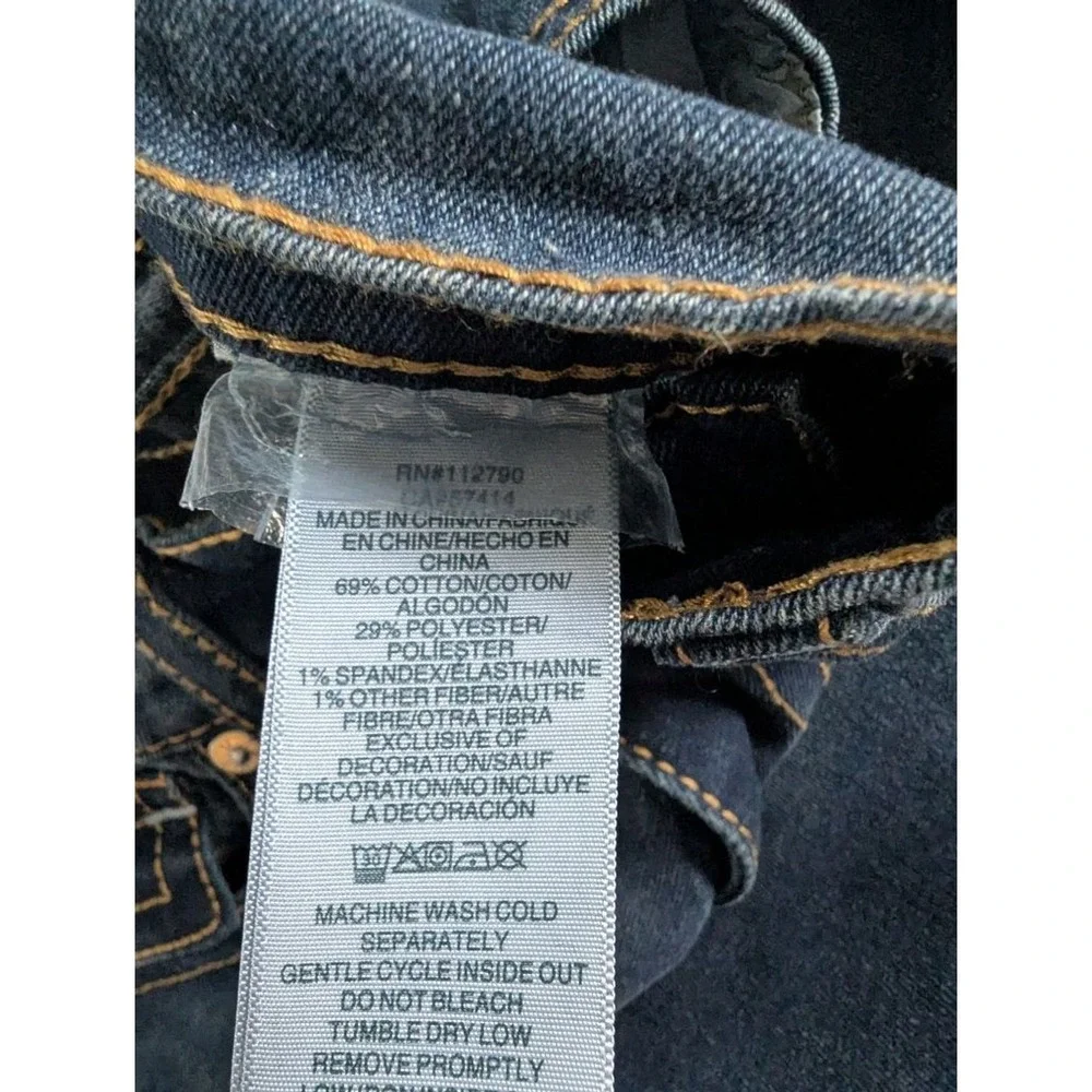 True Religion NWT‎ Ricky Relaxed Straight Jeans Dark Wash Big Flap Mens 34x34